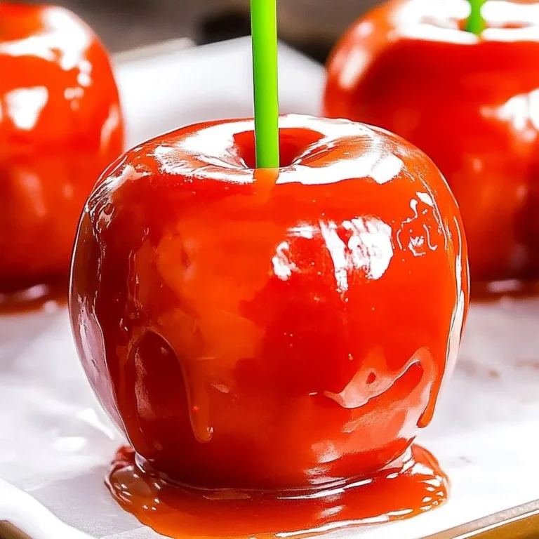 Delicious candy apples coated in vibrant caramel and sprinkles