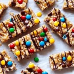 Homemade copycat Kudos Bars with chocolate and nuts, a delicious snack idea.