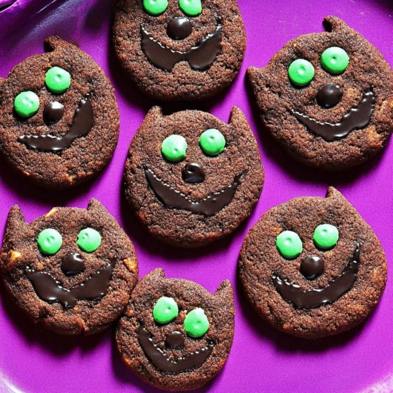 Delicious Hocus Pocus Binx Cookies inspired by the iconic black cat character.