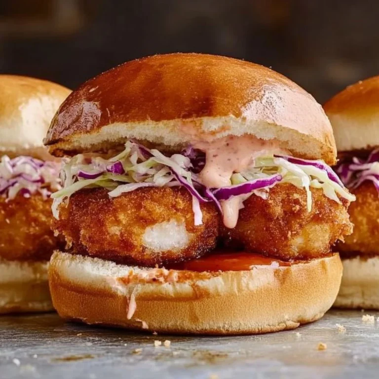 Delicious Shrimp Katsu Burger served with fresh toppings and sauce.