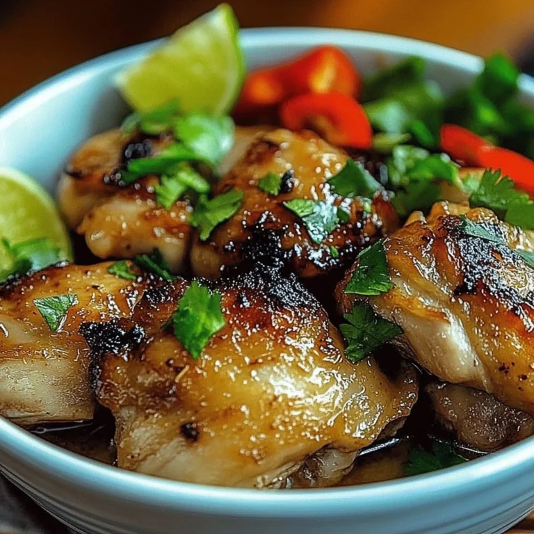 Delicious Vietnamese lemongrass chicken dish garnished with fresh herbs