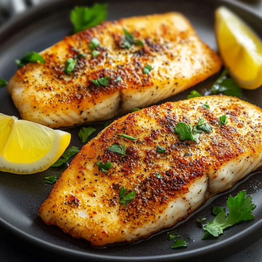 Air fryer tilapia recipe with spices and herbs for a healthy dinner