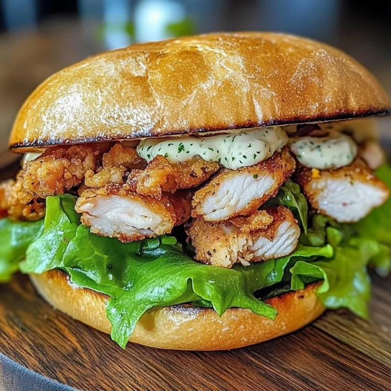 Delicious Chicken Caesar Sandwich with grilled chicken, romaine lettuce, and Caesar dressing