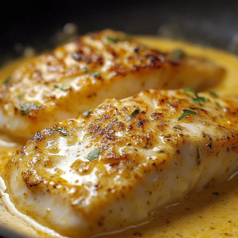 Creamy Garlic Parmesan Chicken served with a side of vegetables