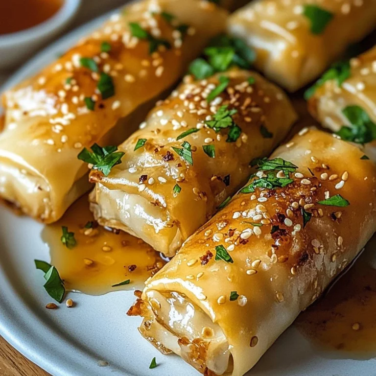 Delicious feta rolls drizzled with spicy honey appetizer