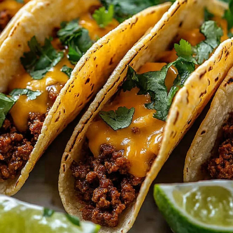 Delicious Garlic Butter Honey BBQ Beef Tacos served on a plate