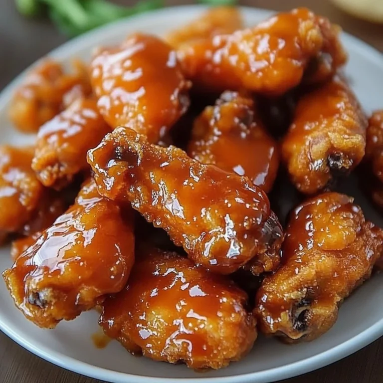 Plate of honey BBQ chicken strips garnished with herbs