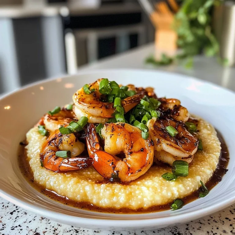 Delicious shrimp and grits served in a bowl, perfect for comfort food lovers.