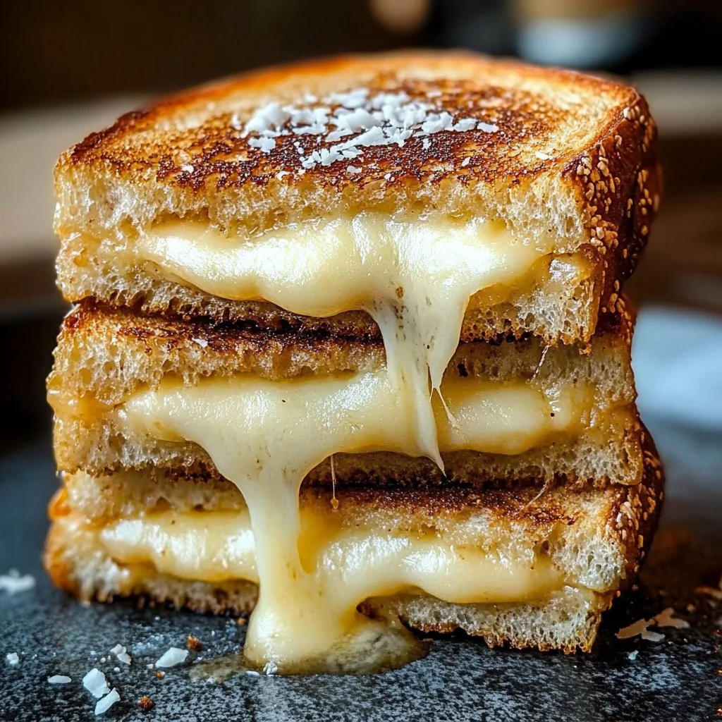 Delicious Mozzarella in a Boat served with fresh herbs and toppings.