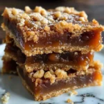 Delicious oatmeal caramel bars topped with rich caramel drizzle