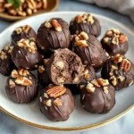 Delicious Pioneer Woman pecan pie balls on a festive platter