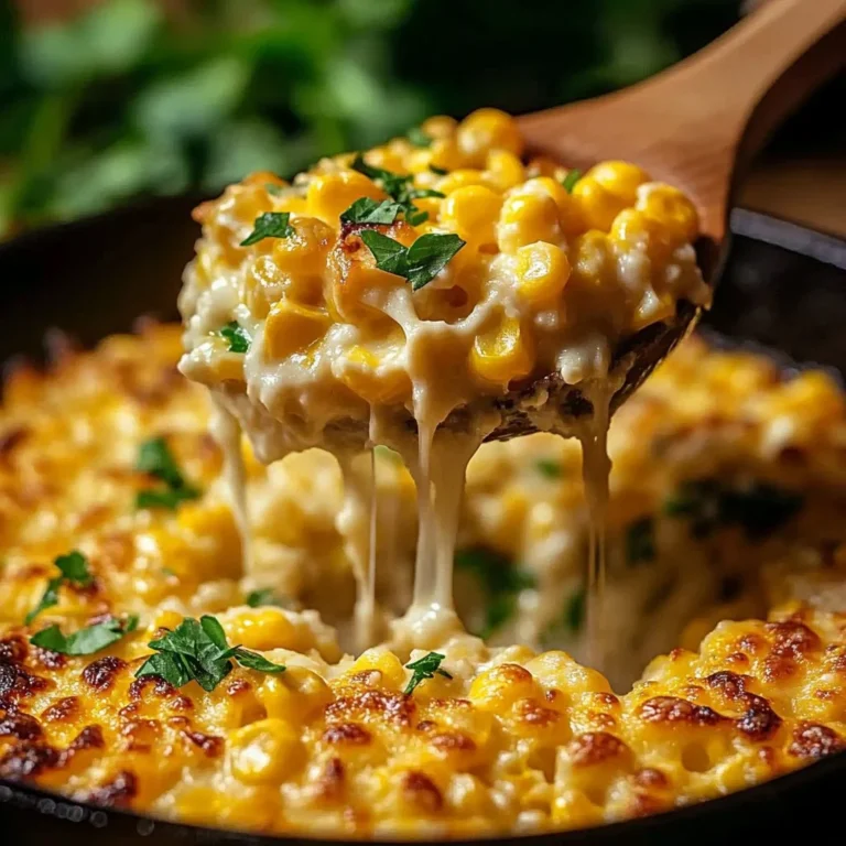 Street Corn Chicken Bake topped with fresh herbs and cheese