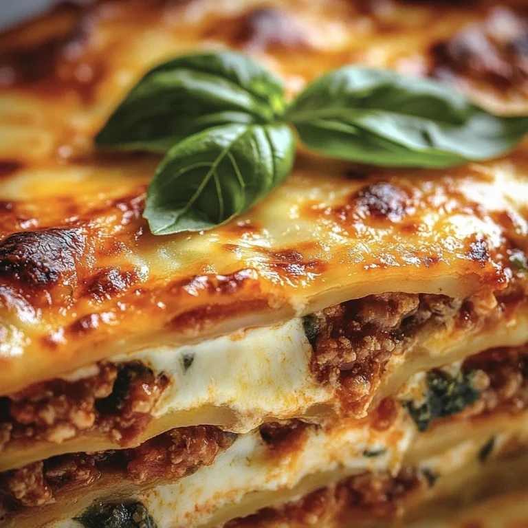 Zucchini lasagna layered with turkey meat and cheese.