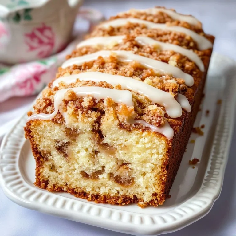 Delicious homemade Apple Fritter Bread with cinnamon glaze and fresh apples