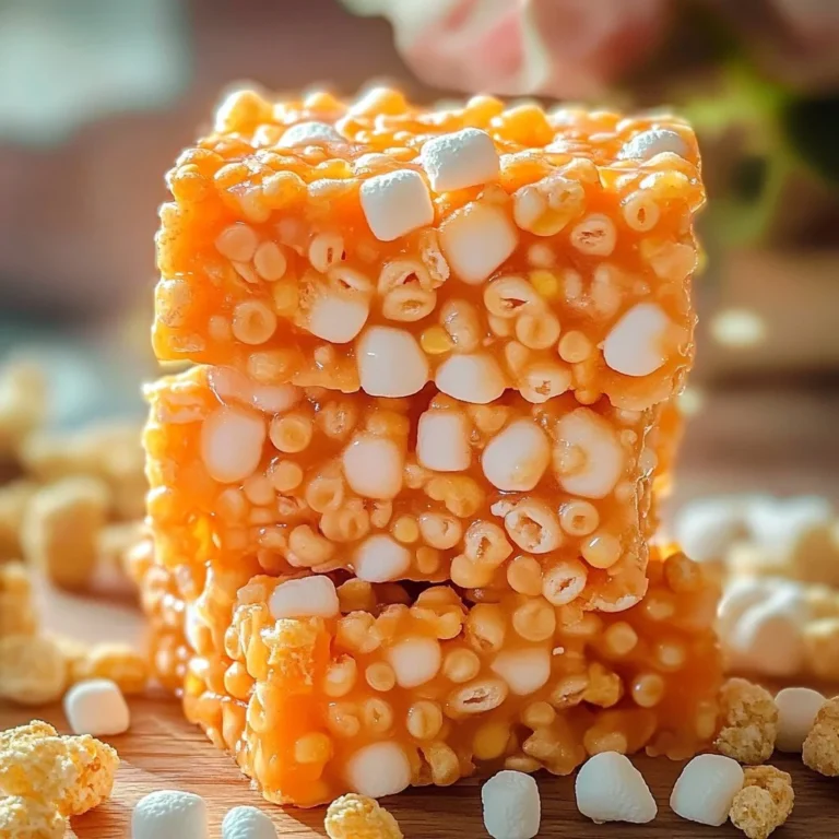Cheetos Marshmallow Crispy Treats with vibrant colors and textures