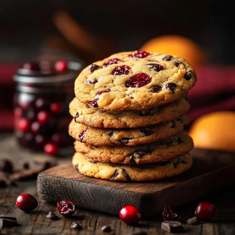 Freshly baked cranberry orange cookies on a cooling rack.