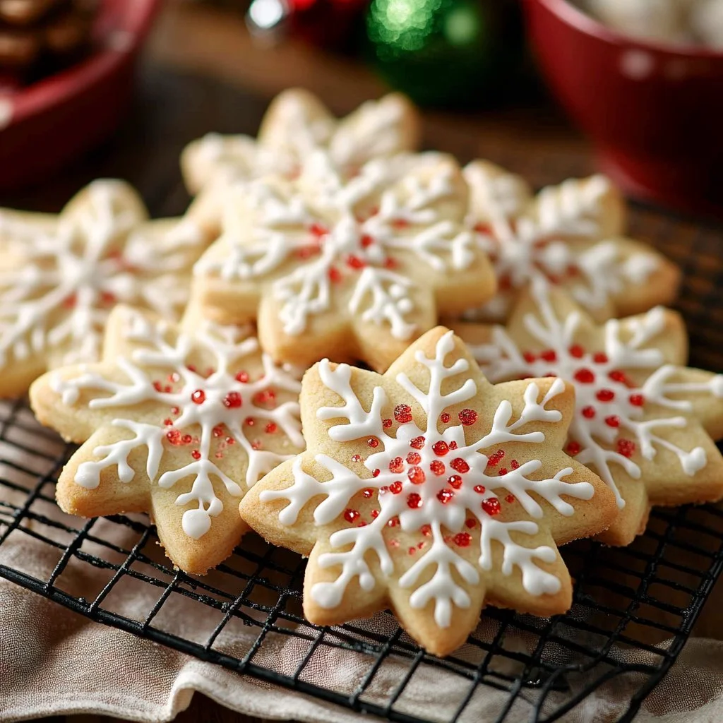Freshly baked easy Grandma Sugar Cookies on a cooling rack