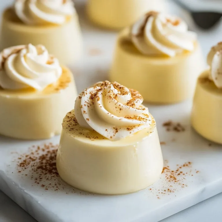 Delicious Eggnog Panna Cotta served in elegant dessert glass