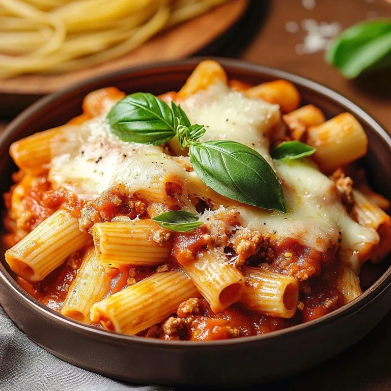 Deliciously creamy one pot chicken parmesan pasta with cheese and herbs