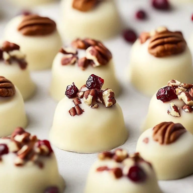 Delicious white chocolate cranberry pecan clusters on a marble table.