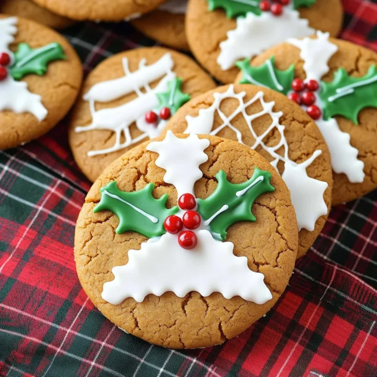 White chocolate dipped ginger cookies on a plate
