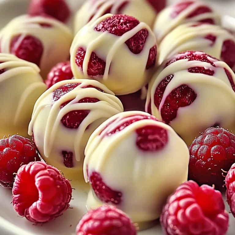 Delicious white chocolate raspberry cheesecake balls for a sweet dessert treat