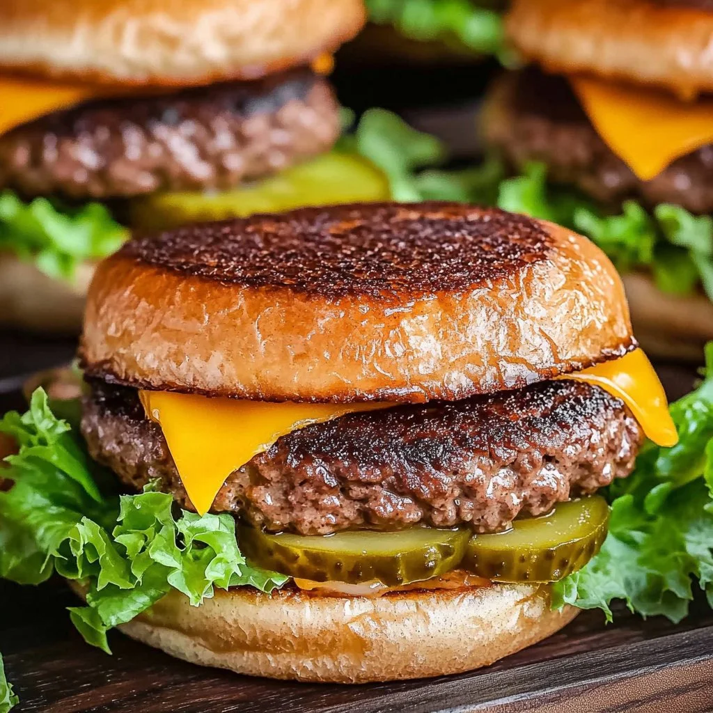 Delicious air fryer hamburgers being prepared in the kitchen