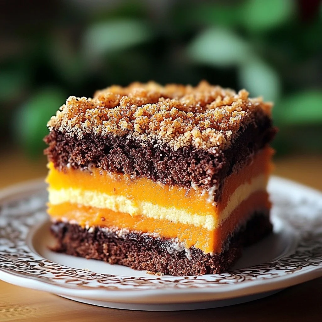 Delicious Brazilian Carrot Cake with chocolate glaze on a rustic wooden table.