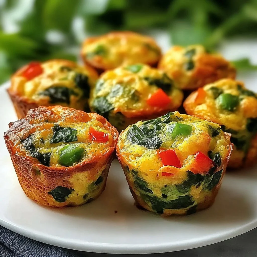 Delicious cottage cheese muffins served on a plate for breakfast.