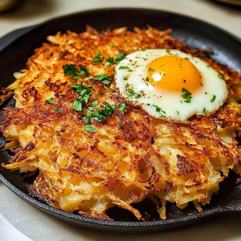 Delicious homemade crispy hash browns served on a plate.