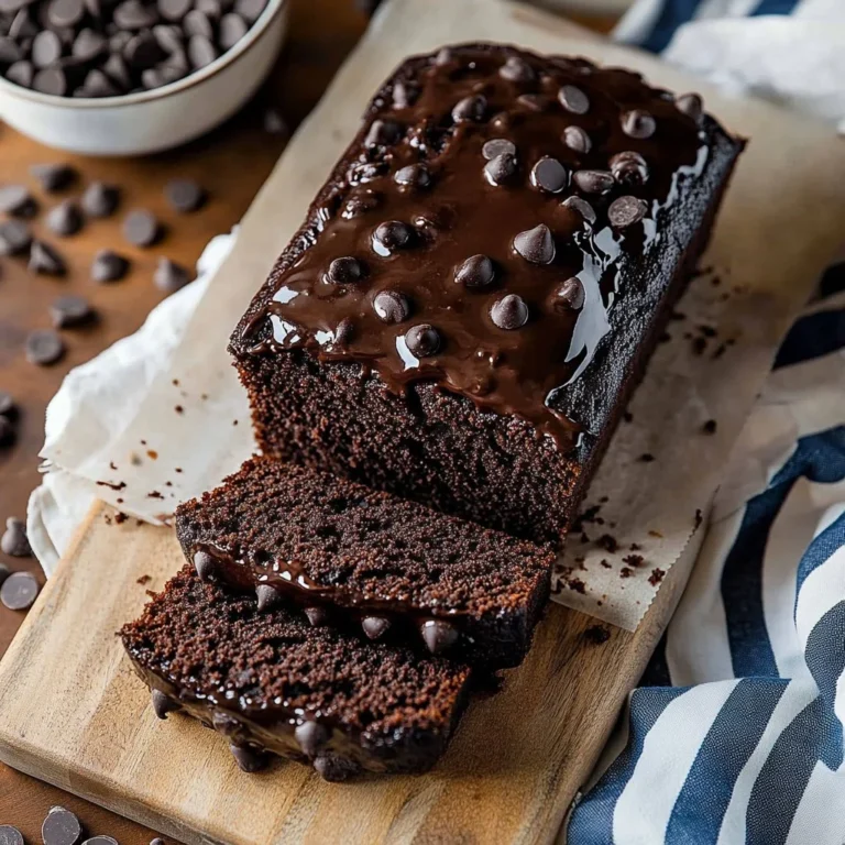 Deliciously moist chocolate zucchini bread with rich chocolate flavor and zucchini goodness