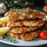 Delicious Mediterranean Chicken Tenders served with fresh herbs and spices.