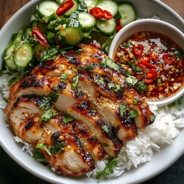 Delicious Hot Honey Chicken Bowl with rice and vegetables