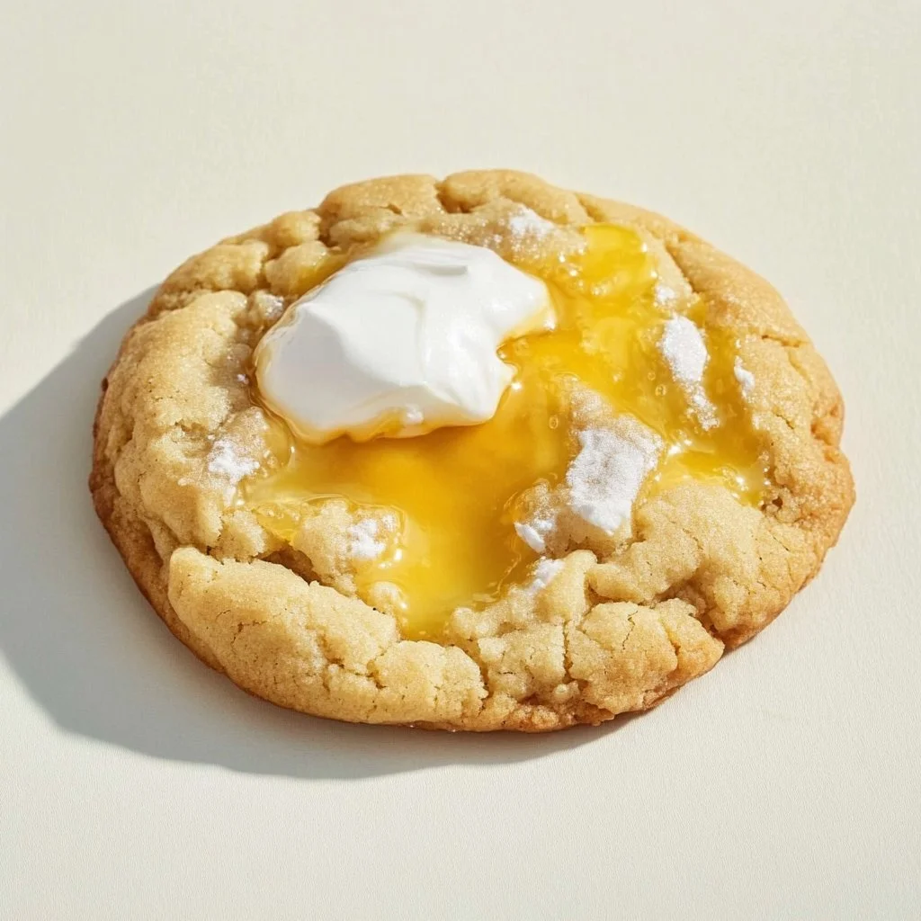 Delicious Lemon Meringue Pie Sugar Cookies on a plate