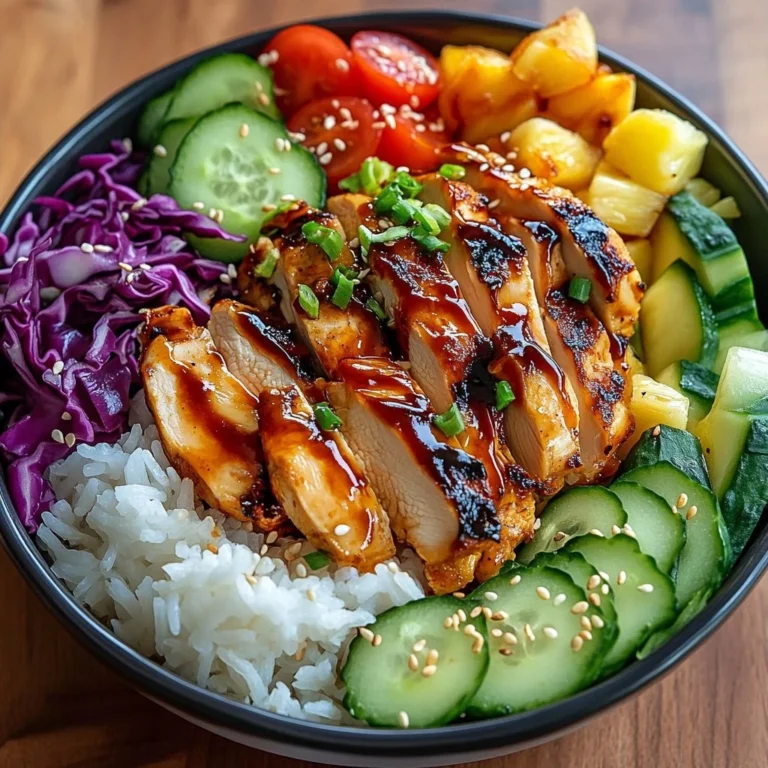 Plate of Spicy Maple Chicken with coconut rice, garnished with herbs.